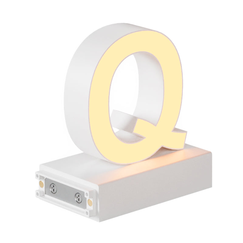 Magnetic LED Capital Letter, (Q) H3.7" 3000K