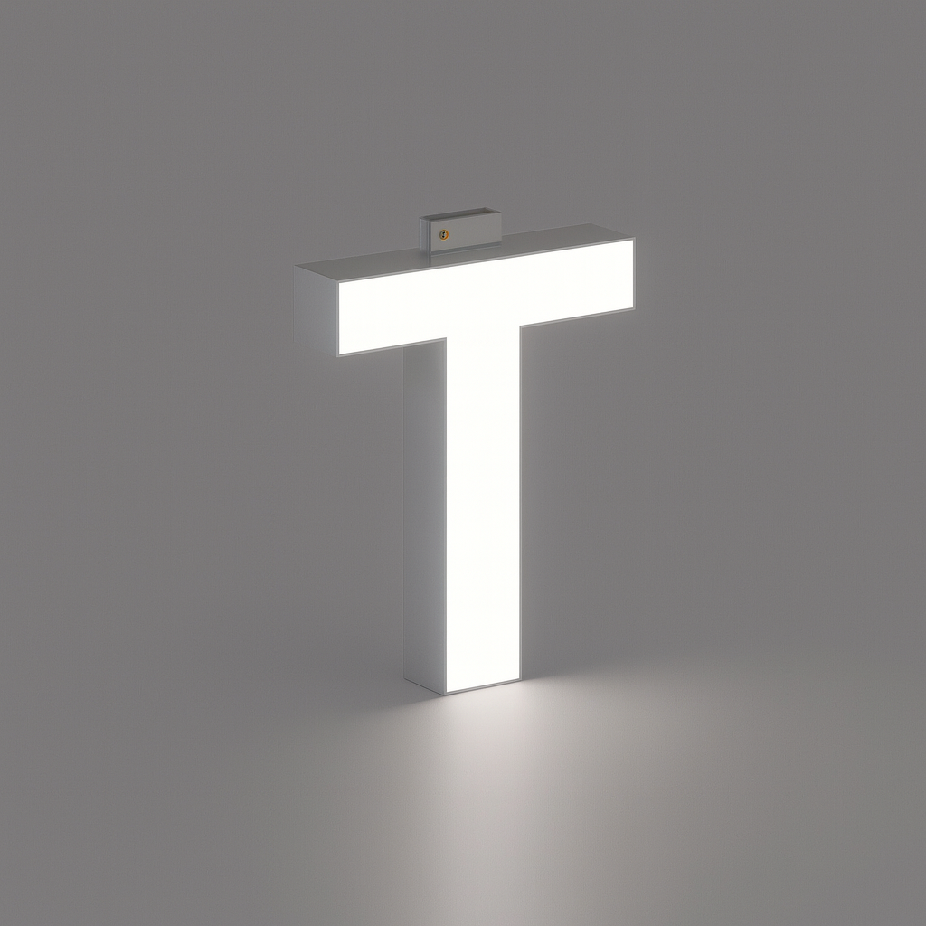 LED Top Track Commercial Letter, Cool White 6500k