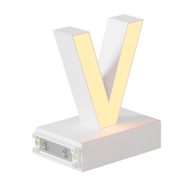 Magnetic LED Capital Letter, (V) H3.7" 3000K