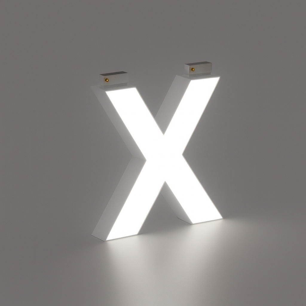 LED Top Track Commercial Letter, Cool White 6500k