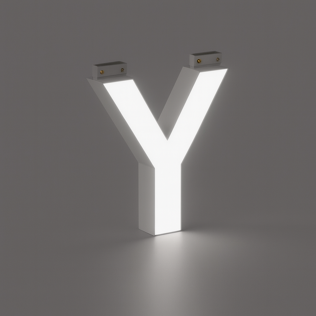 LED Top Track Commercial Letter, Cool White 6500k