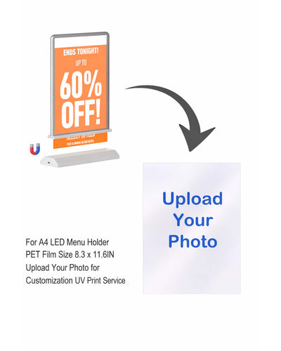 Customize PET Film UV Printing for A4 Desktop Menu Holder 1 piece